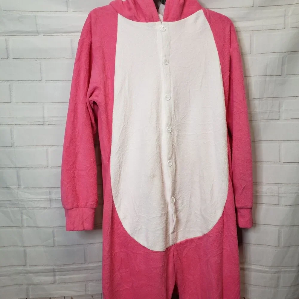 Mommy Pink Shark Cozy Full Body Cosplay Costume Size Medium M